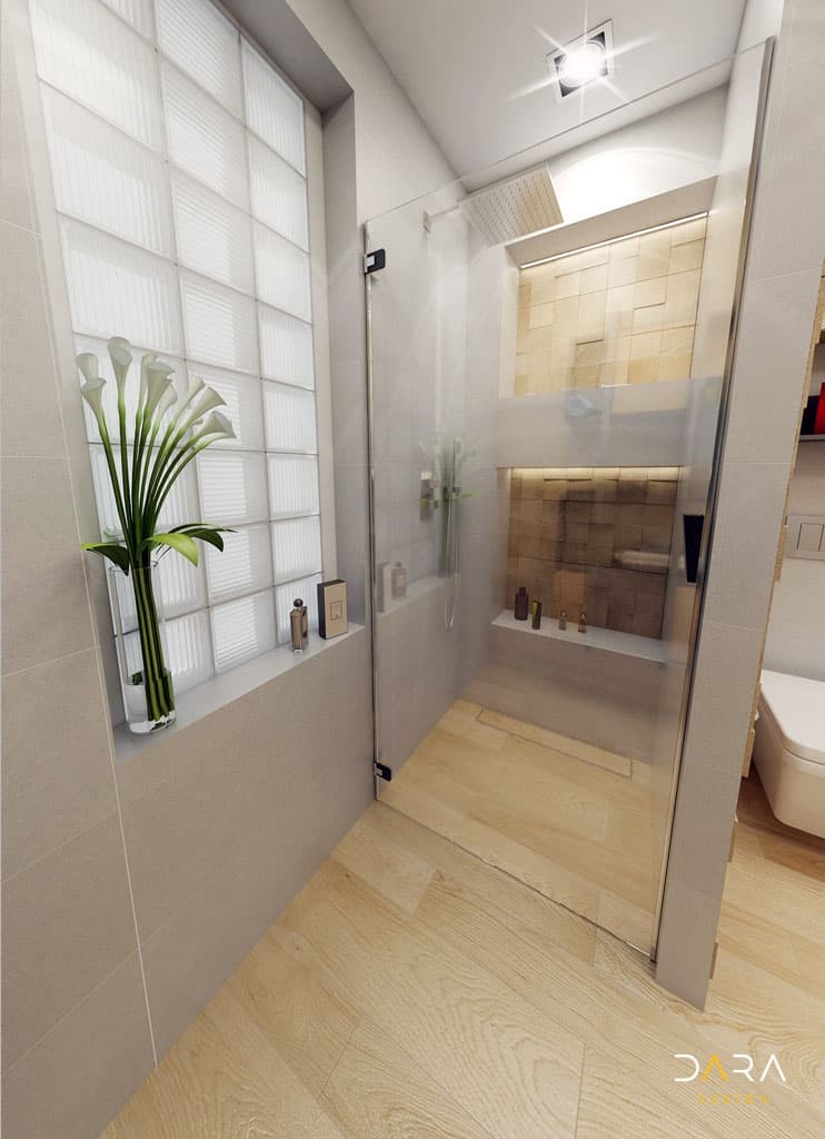 Realizace moderní koupelny RD Opava