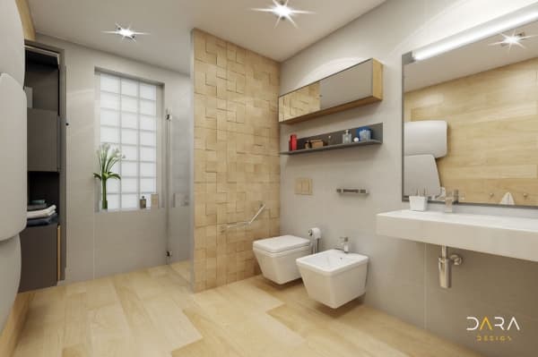 Realizace moderní koupelny RD Opava